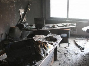 Уборка в офисе после пожара и ЧП